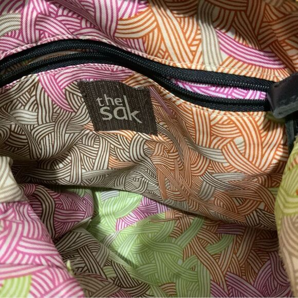 The Sak Black Iris Leather Crossbody Purse - Picture 9 of 13